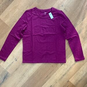 GAP Berry Long Sleeve Top, Size L